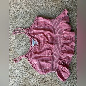 Arizona Jean Company Red and White Top